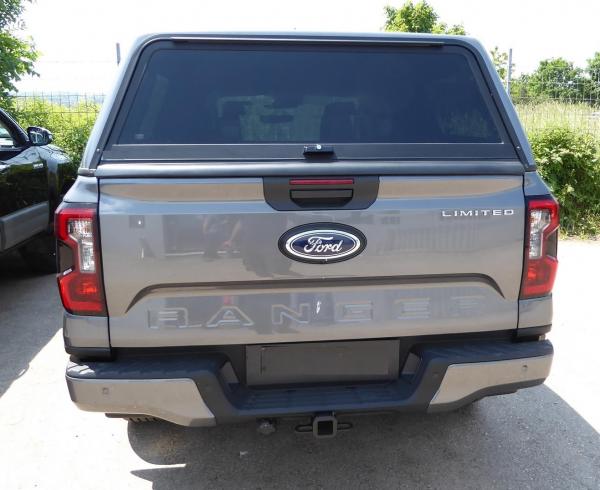 Hardtop mit starren Seitenscheiben, Farbe: Weiß, kabinenhoch, inkl. ABE für Ford Ranger Doppelkabiner, Modell 2023